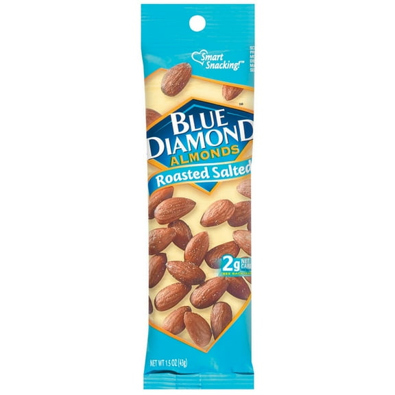 Blue Diamond Roasted Salted Almonds, 1.5 Oz., 12 Count