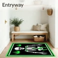 thumbnail image 3 of ODIKA 4x6 Machine Washable Non-Slip Area Rug, Spooky Skeletal Figure Halloween Bathroom Ultra Soft Rug, None, 514490, 3 of 7
