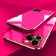 thumbnail image 2 of Funda de teléfono chapada de Color sólido de lujo para IPhone 15, 14, 11, 12, 13 Pro Max, 15 Plus, XR, X, XS, funda trasera de silicona suave, 2 of 4