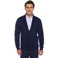 thumbnail image 1 of Purcoar Mens V-Neck Cotton Sweater Long Sleeve Cardigan Cover-up, 1 of 10