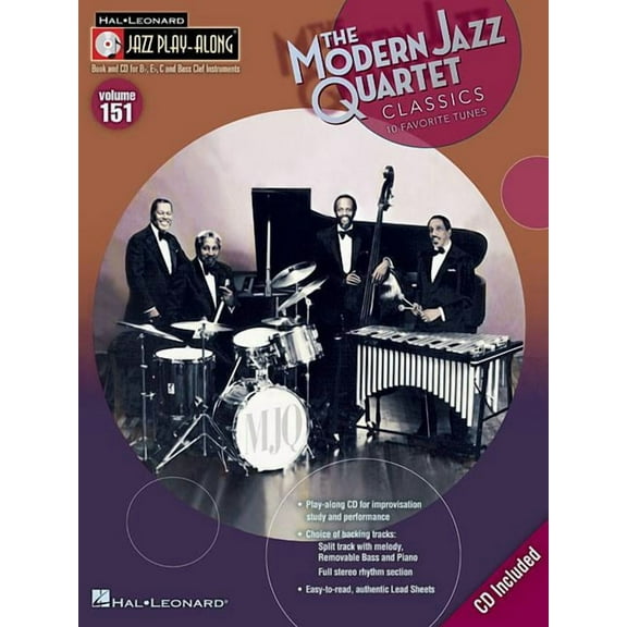 Modern Jazz Quartet Classics : Jazz Play-Along Volume 151 (
