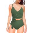 thumbnail image 5 of Women's Tummy Control One Piece Bathing Suit Cut Out Monokini Swimsuits Wrap Push Up Swimwear Plus Size, 5 of 5