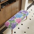 thumbnail image 3 of Psesaysky Hydrangea Floral Polyester Spandex Bench Seat Slipcover with Elastic Hem, Soft Dust Resistant Rectangular Long Cover for Dining Room Bedroom, 3 of 9
