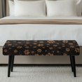 thumbnail image 5 of Psesaysky Paw Prints Design Polyester Spandex Fabric Bench Seat Cover with Pet Fur Resistant, Anti-Pet Hair Stretch Dining Bench Covers for Home, 5 of 9