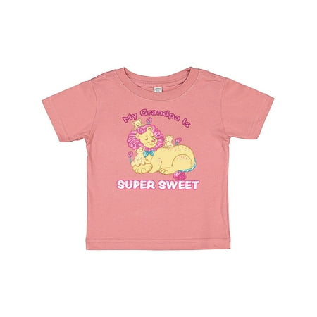 

Inktastic My Grandpa Is Super Sweet Cotton Candy Lions with Pink Mane Gift Baby Boy or Baby Girl T-Shirt