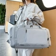 thumbnail image 4 of Bolsa de Gimnasio 4 en 1 para Mujer, Bolsa de Lona Compatible con con Compartimento para Zapatos, Mochila de Viaje de 30 L, B, 4 of 5