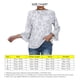 thumbnail image 5 of Camisa de cuello redondo,Blusa de manga acampanada Tops sueltos casuales Blusas Camisa de manga acampanada Respuesta rápida, 5 of 6