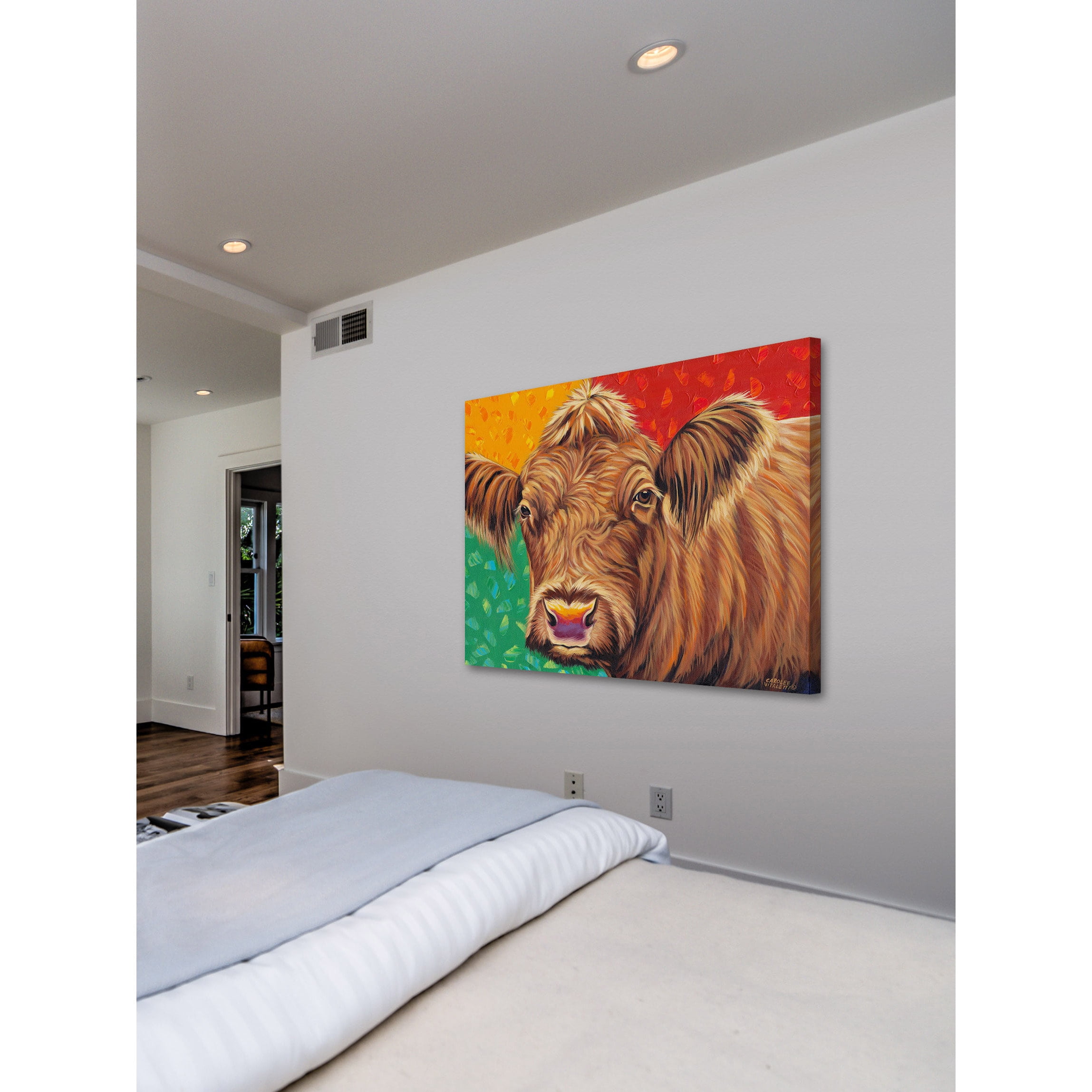 Marmont Hill "Country Cow II" Painting Print on Wrapped Canvas