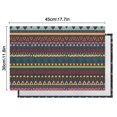 thumbnail image 5 of Colorful Geometric Striped Pattern Summer Placemats Table Placemats Set Of 6-Linen Kitchen Washable Placemats Table Mats 11.8"x17.7" Non-Slip Heat Resistant, 5 of 5