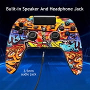 Wireless Controller Compatible with P4/P4 Slim/P4 Pro/Windows PC, Graffiti