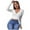 White, variant on Babysbule Womens Tops Long Sleeve Women's Fashion Loose Long Sleeve Blouse V-Neck Casual Pullover Tops Blouses