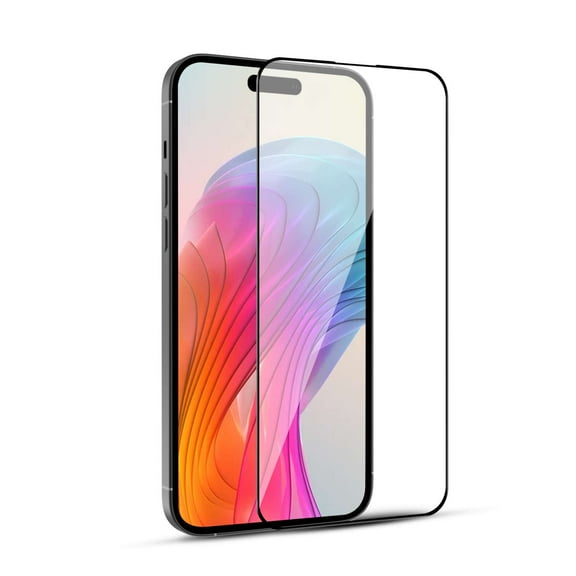 BEMZ Black Edge Glass Screen Protector for iPhone 15 - 2 Pack