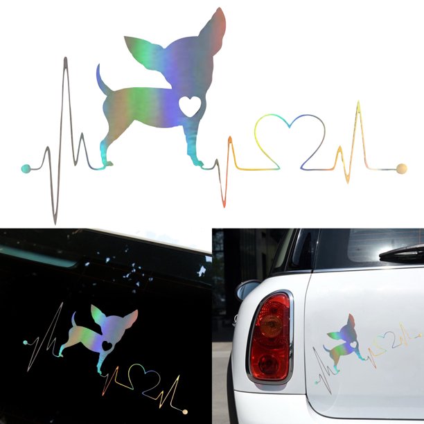Etiquetas engomadas lindas del coche Etiquetas engomadas impermeables creativas del dogo E MABOTO Sticker de carro