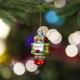 thumbnail image 2 of Northlight 5" Silver and Green Robot Hanging Glass Christmas Ornament, 2 of 5