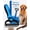 Blue, variant on Pro Pet Grooming Tool, Undercoat Rake for Dogs Deshedding Brush Double Sided Cat Brushes Long Hair Dematting Comb Professional Extra-Wide Stainless Steel Teeth Supplies for Matted Fur on Cats (Blue)