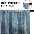 thumbnail image 5 of Blue Kitchen Curtains Grey Window Curtains and Valances Set 36 Inch, Abstract Art Short Tier Curtain for Kitchen, Modern Small Kitchen Decor, 5 of 5