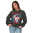thumbnail image 4 of Cool Kanji Street Fighter Retro Ryu Sweatshirt for Men or Women Brisco Brands S, 4 of 6