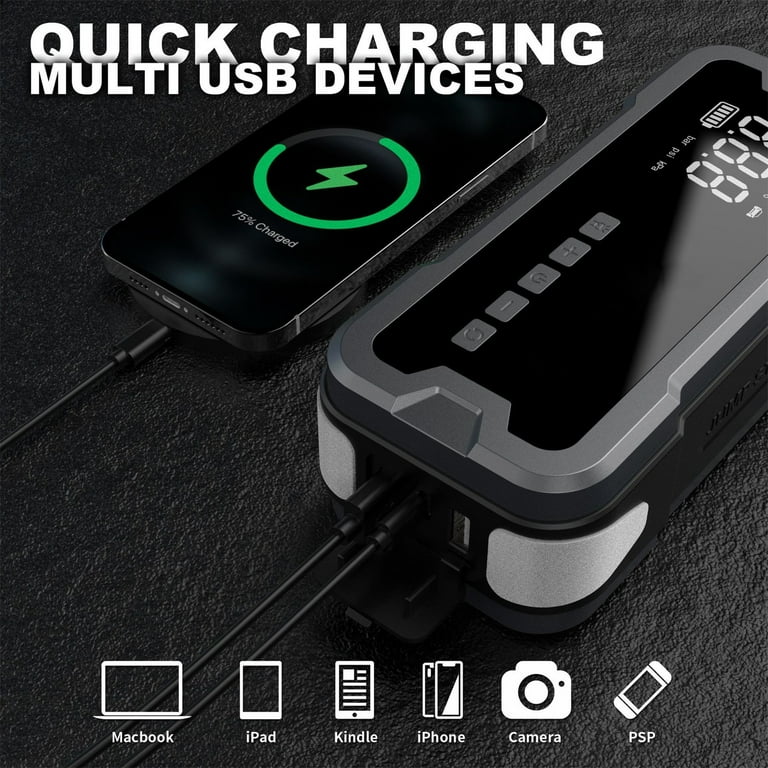 4 In 1 Portable Jump With With Battery Pack Jump With Air Compressor Air Compressor And Jump Jnc1224 And Carry 4000 Microprocessor Battery Charger Engines Parts Sxe10 Radiator Scooter Charger Walmart....