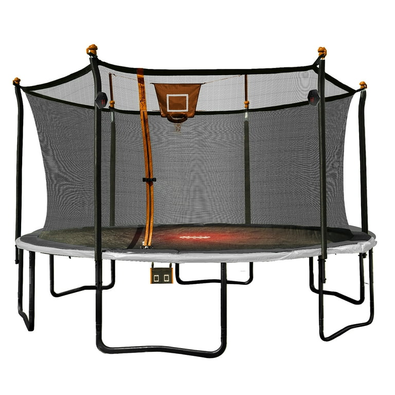 Bounce Pro 14ft Multiplay Trampoline & Enclosure Combo Set with