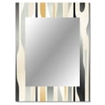 thumbnail image 2 of Designart "Spacious Neutrality II" Abstract Wall Mirror, Printed Grey Wall Mirror, Modern Bathroom Wall Mirror, Decorative Abstract Mirror - 30x40 Inch, 2 of 5
