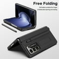 thumbnail image 5 of ELEHOLD Rugged Case for Samsung Galaxy Z Fold 5 Case with Built-in Screen Protector, Invisible Kickstand,Hinge Protector,Free Stylus Pen, Lens Protection Samsung Z Fold 5 Shockproof Case,Black, 5 of 7