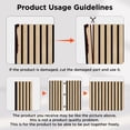 thumbnail image 5 of Plank & Hue 4Pcs 106"x12.6" Soundproof Wood Slat Panels Acoustic Wall and Ceiling Panels, Classic Oak, 5 of 8