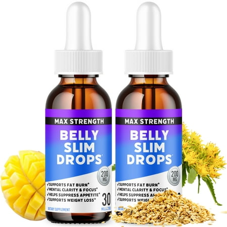 Weight Loss Drops - Best Diet Drops for Fat Loss - Effective Fat Burner & Metabolism Booster - Powerhouse Ingredients - 2 (The Best Hcg Diet Drops)