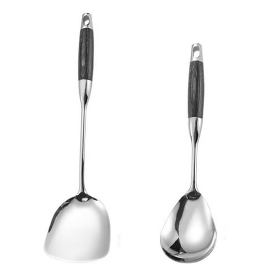 304 Stainless Steel Kitchen Utensils Set, 2 PCS Mirror Polished Premium Cooking Tools