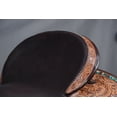 thumbnail image 6 of 15 In Hilason Western Horse Ranch Cutter American Leather Saddle Brown, 6 of 7
