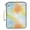 Orange and Blue Fine Flash, variant on 7-Pocket Expanding Filing Folder with 3-Ring Binder Portable Document Organizer Water-Resistant Binder Bag Marble Pattern Pink and Black