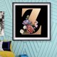 thumbnail image 3 of Kit de pintura de diamante 5D DIY flor Z completo redondo taladro mosaico cuadro decoración de pared Likrtyny Arte deco, 3 of 9