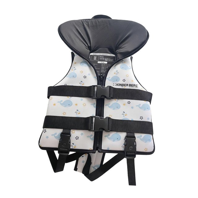 Chaleco de natación para niños con correas ajustables de secado rápido para kayak, parque acuático y deportes acuáticos. Océano azul