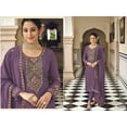 thumbnail image 4 of Stitched Women's Wear Indian Pakistani Designer Salwar Kameez Trouser Pant Suits ( Purple, S - 38 ), 4 of 5