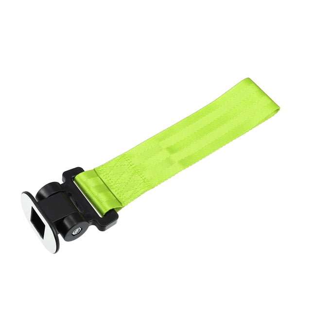 27x6,5cm Delantero Trasero Parachoques Remolque Gancho Correa Remolque Cinturón Verde