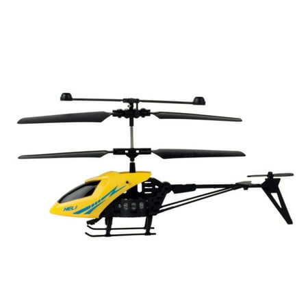 2 Channel ABS Crash Resistant Mini RC Helicopter with LED Light for Indoor Kids Toy Gift
