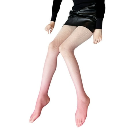 

Sebtyili Women s Gradient Color Pantyhose Fishnet Stockings 20D
