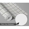 thumbnail image 6 of S4Sassy Vintage Style Waterproof Wall Wrap, Plain Finish Mosaic Tile Wallcover, Raised Tile Print Contact Paper For Backsplash, Self Adhesive Vinyl Wallpaper Roll, Diy Home Decor - White-25"X120", 6 of 9