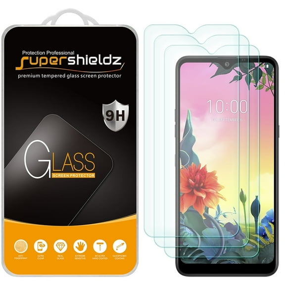 [3-Pack] Supershieldz for LG K50s Tempered Glass Screen Protector, Anti-Scratch, Anti-Fingerprint, Bubble Free