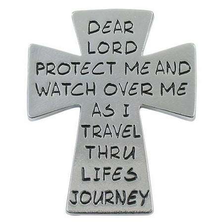 Cross Auto Visor Clip 'Dear Lord Protect Me'