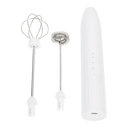 

Milk Frother Electric Whisk Electric Foamer Milk Egg Stirrer Electric Mixer White
