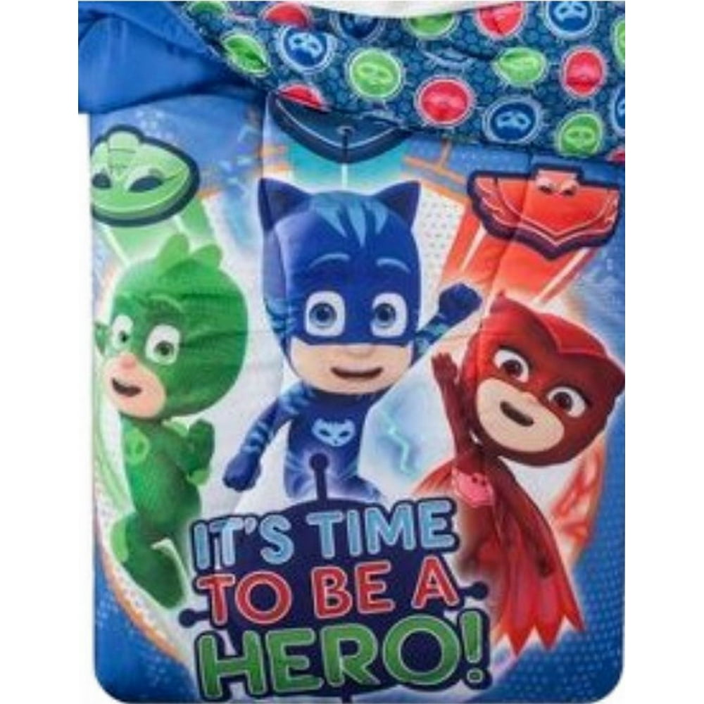 PJ Masks Twin Comforter "Its Hero Time" Reversible Microfiber Bedding