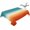 Orange Blue, variant on Teal Burnt Orange Ombre Table Cloth Waterproof Tablecloths, Contemporary Gradient Abstract Art Tablecloth Dining Table Cover for Kitchen Party Tabletop Outdoor, Rectangle Tablecloth 60x120 Inch