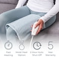 thumbnail image 3 of Pure Enrichment PureRelief Express Designer Series Electric Heating Pad - 12” x 15” Fast-Heating with 4 Heat Settings, Machine-Washable Fabric, & 2-Hour Auto Safety Shut-Off - Cerulean Diamond, 3 of 8