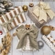 thumbnail image 3 of Papel de regalo Ribbli, 3 rollos, 43 x 305 cm, color dorado mate, 3 of 5