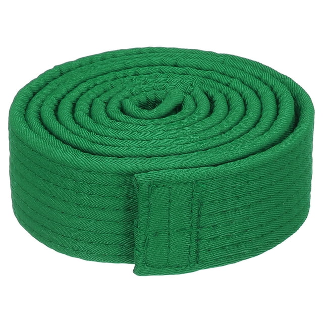 Unique Bargains 1.5'x5.2Ft 1.6m Polyester Taekwondo Colored Ranking Belt, Green