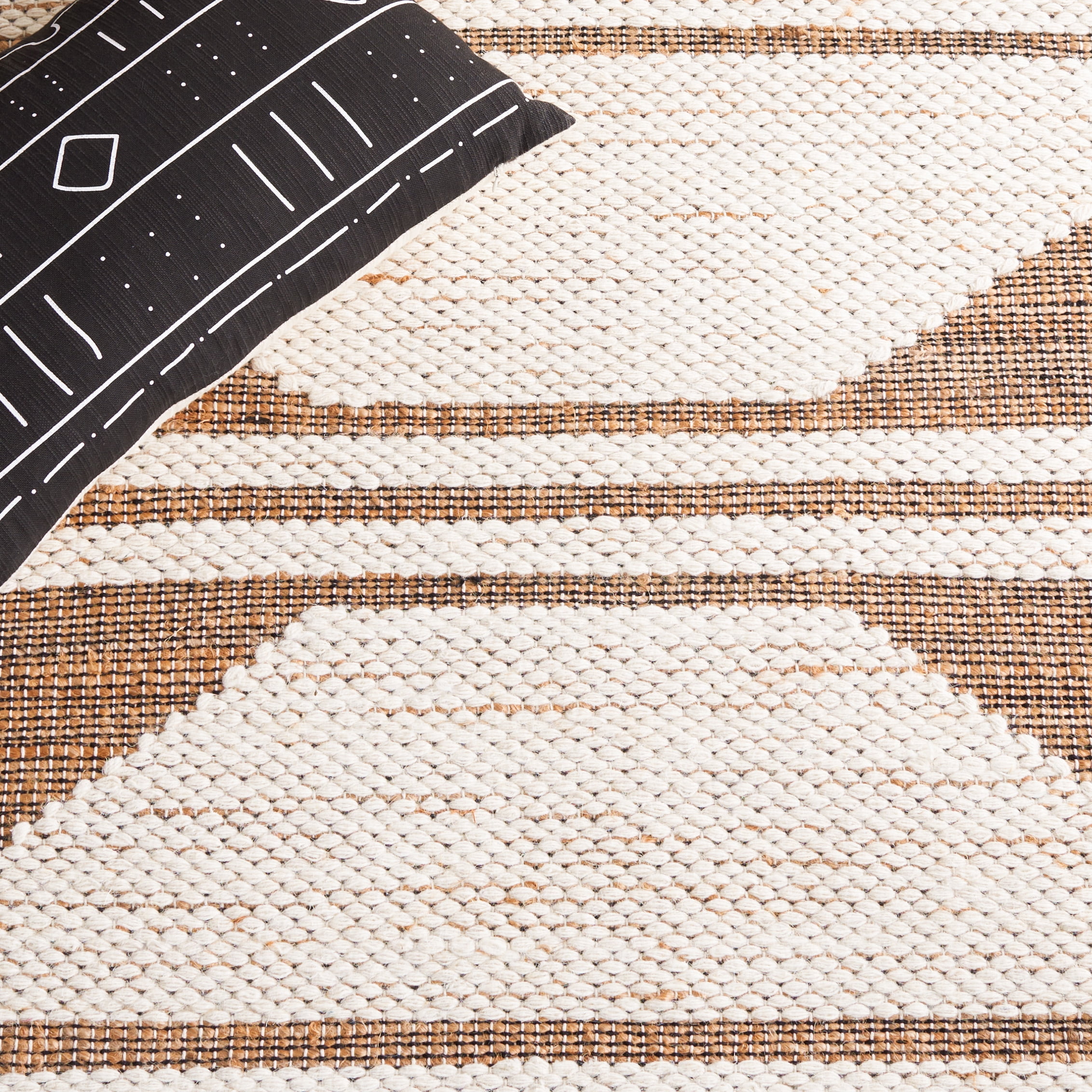 SAFAVIEH Natural Fiber Liz Geometric Area Rug, Natural/Ivory, 8' x 10'