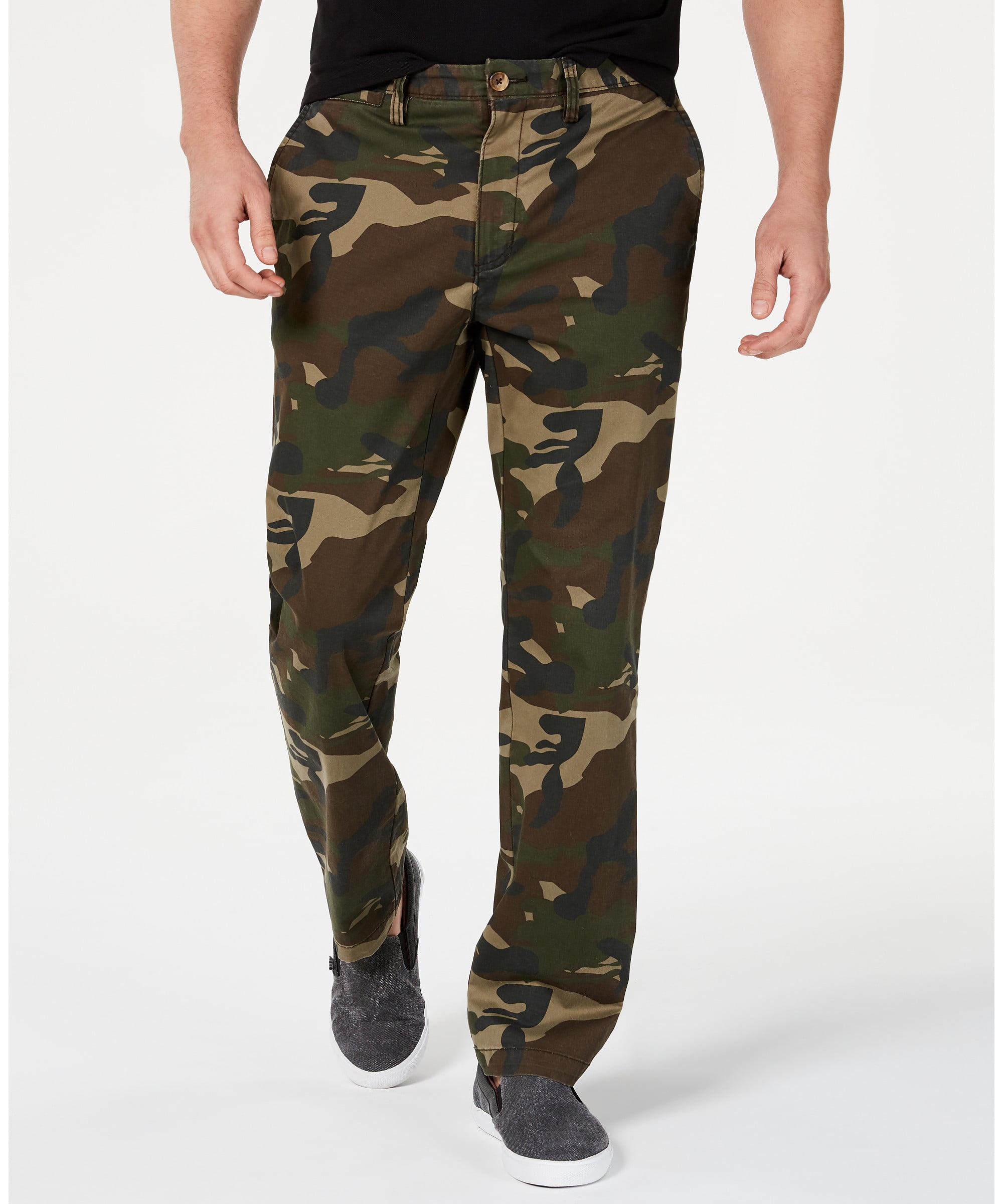 Club Room - Club Room Men's Regular-Fit Camouflage Cargo Pants, Camo ...