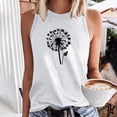 thumbnail image 2 of ZyeKqe Tank Top for Women Sleeveless Crewneck T Shirts Graphic Print Going out Tops Summer Casual Loose Basic Shirts, 2 of 5
