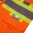 thumbnail image 3 of 3C Products ANSI/ISEA 107-2020 Class 3 Safety Orange Ulta Cool Mesh Safety Vest w/ 3M Reflective Tapes and multiple Pockets SV5400-5XL, 3 of 5