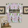 thumbnail image 3 of Kitchen Curtains Valances, Flower Bird Plant Spring Summer Fall Floral Short Rod Pocket Valances for Windows for Bedroom, Bathroom, 1 Panel, 42" W x 12" L, 3 of 6
